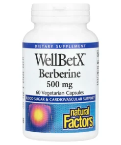 Natural Factors, WellBetX Berberine, 500 mg, 60 Vegetarian Capsules
