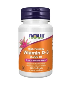 NOW Foods, Vitamin D-3, High Potency, 2,000 IU, 120 Softgels