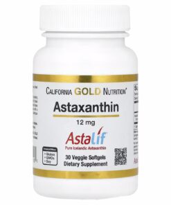 California Gold Nutrition, Astaxanthin, Astalif® Pure Icelandic, 12 mg, 120 Veggie Softgels