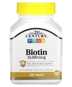 21st Century, Biotin, 10,000 mcg, 120 Tablets