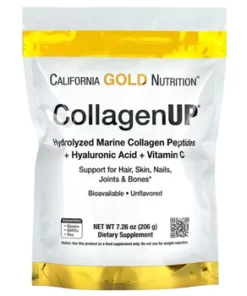 California Gold Nutrition, CollagenUP, Hydrolyzed Marine Collagen Peptides with Hyaluronic Acid and Vitamin C, Unflavored, 7.26 oz (206 g)