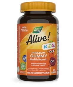 Nature's Way, Alive! Kids, Premium Gummy Multivitamin, Cherry, Grape & Orange, 90 Gummies