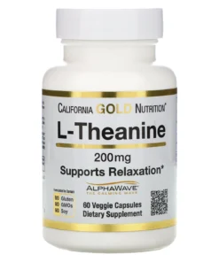 California Gold Nutrition, L-Theanine, Featuring AlphaWave®, 200 mg, 60 Veggie Capsules