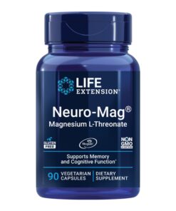 Life Extension, Neuro-Mag, Magnesium L-Threonate, 144 mg, 90 Vegetarian Capsules (48 mg per Capsule)