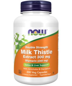 NOW Foods, Milk Thistle Extract, Double Strength, 300 mg, 200 Veg Capsules