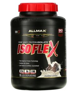 ALLMAX, Isoflex, Pure Whey Protein Isolate, Cookies & Cream, 5 lb (2.27 kg)