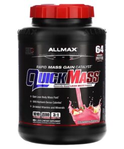 ALLMAX, Quick Mass, Rapid Mass Gain Catalyst, Strawberry-Banana, 6 lbs (2.72 kg)