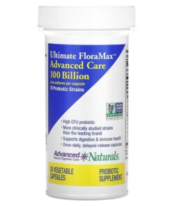 Advanced Naturals, Ultimate FloraMax, Advanced Care, 100 Billion, 30 Vegetable Capsules