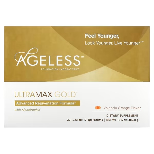 Ageless-Foundation-Laboratories-UltraMax-Gold-Advanced-Rejuvenation-Formula-with-Alphatrophin-Valencia-Orange-22-Packets-0.61-oz-17.4-g-Each.jpg
