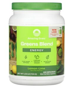 Amazing Grass, Green Blend, Energy, Lemon-Lime, 1.54 lb (700 g)