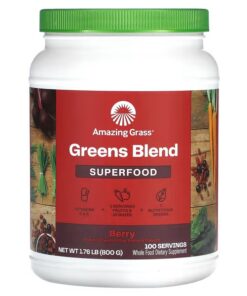 Amazing Grass, Greens Blend Superfood, Berry, 1.76 lb (800 g)