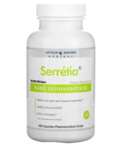 Arthur Andrew Medical, Serretia, Pure Serrapeptase, 250,000 SPU, 180 Capsules
