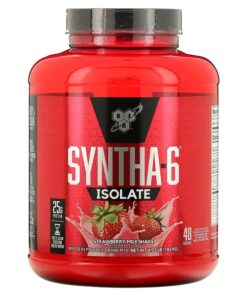 BSN, Syntha-6 Isolate, Protein Powder Drink Mix, Strawberry Milkshake, 4.02 lbs (1.82 kg)