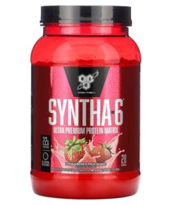 BSN, Syntha-6, Ultra Premium Protein Matrix, Strawberry Milkshake, 2.91 lbs (1.32 kg)