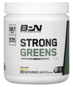 Bare Performance Nutrition, Strong Greens, Superfood Greens Powder, Lemon, 7.9 oz (224 g)