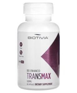 Biotivia, Transmax, 500 mg, 60 Capsules