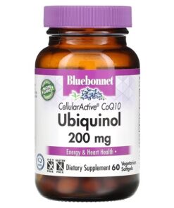 Bluebonnet Nutrition, Ubiquinol, CellullarActive CoQ10, 200 mg, 60 Vegetarian Softgels