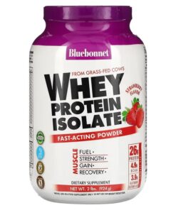 Bluebonnet Nutrition, Whey Protein Isolate, Strawberry, 2 lbs (924 g)