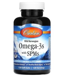 Carlson, Omega-3s with SPMs, 120 Softgels