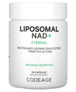 Codeage, Liposomal NAD+, Eternal, Nicotinamide Adenine Dinucleotide Trimethylglycine, 60 Capsules
