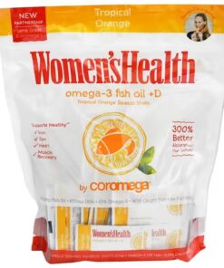 Coromega, Omega-3, Tropical Squeeze +D, Tropical Orange, 120 Packets, 2.5 g Each