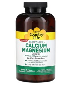 Country Life, Target-Mins Calcium-Magnesium Complex, 360 Tablets