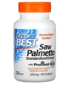 Doctor's Best, Saw Palmetto, Standardized Extract, 320 mg, 180 Softgels