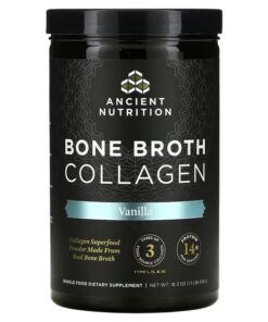 Dr. Axe / Ancient Nutrition, Bone Broth Collagen, Vanilla, 1.1 lbs (519 g)