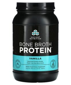 Dr. Axe / Ancient Nutrition, Bone Broth Protein, Vanilla, 2.22 lbs (1008 g)