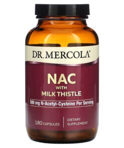 Dr. Mercola, NAC with Milk Thistle, 250 mg, 180 Capsules