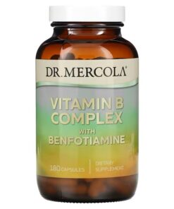 Dr. Mercola, Vitamin B Complex with Benfotiamine, 180 Capsules