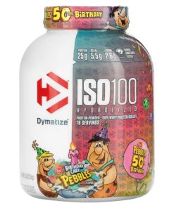 Dymatize, ISO100 Hydrolyzed, 100% Whey Protein Isolate, Birthday Cake Pebbles, 5 lb (2.3 kg)