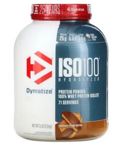 Dymatize, ISO100 Hydrolyzed, 100% Whey Protein Isolate, Chocolate Peanut Butter, 5 lb (2.3 kg)