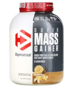 Dymatize, Super Mass Gainer, Gourmet Vanilla, 6 lbs (2.7 kg)
