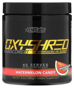 EHPlabs, Oxyshred Hardcore, Thermogenic Fat Burner, Watermelon Candy, 9.2 oz (260 g)