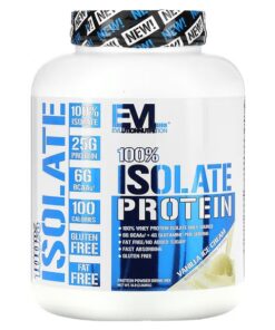 EVLution Nutrition, 100% Isolate Protein, Vanilla Ice Cream, 5 lb (2.268 kg)