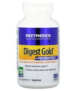 Enzymedica, Digest Gold + Probiotics, 180 Capsules