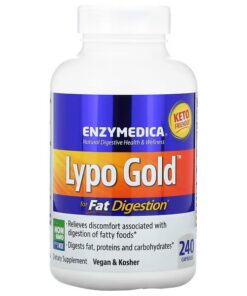 Enzymedica, Lypo Gold, For Fat Digestion, 240 Capsules