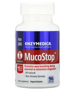 Enzymedica, MucoStop, 96 Capsules