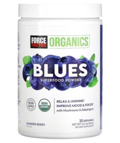 Force Factor, Organics, Blues Superfood Powder, Summer Berry, 12.1 oz (344 g)