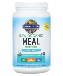 Garden of Life, RAW Organic, Meal Replacement Shake, Lightly Sweet, 37.53 oz (1,064 g)
