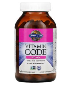 Garden of Life, Vitamin Code, Whole Food Multivitamin for Women, 240 Vegetarian Capsules