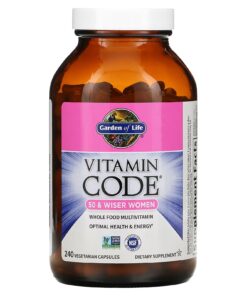 Garden of Life, Vitamin Code, Whole Food Multivitamin for Women, 50 & Wiser, 240 Vegetarian Capsules