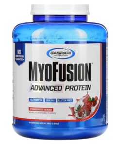 Gaspari Nutrition, MyoFusion, Advanced Protein, Strawberries & Cream, 4 lbs (1.81 g)