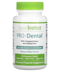Hyperbiotics, PRO-Dental, Natural Mint , 90 Chewable Tablets