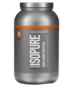 Isopure, Low Carb Protein Powder, Chocolate Peanut Butter, 3 lb (1.36 kg)