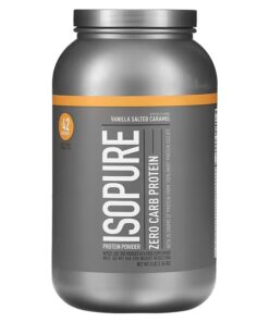Isopure, Zero Carb Protein Powder, Vanilla Salted Caramel, 3 lb (1.36 kg)