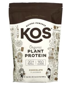 KOS, Organic Plant Protein, Chocolate, 2.4 lb (1092 g)