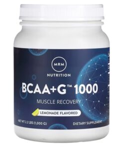MRM Nutrition, BCAA+G 1000, Lemonade, 2.2 lbs (1,000 g)