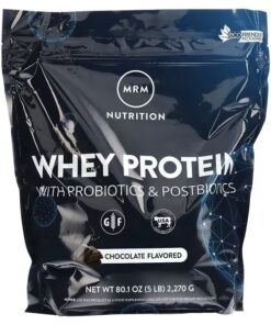 MRM Nutrition, Whey Protein with Probiotics & Postbiotics, Chocolate, 5 lb (2,270 g)